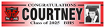 The ’Courtney’ Banner - 2’ x 8’