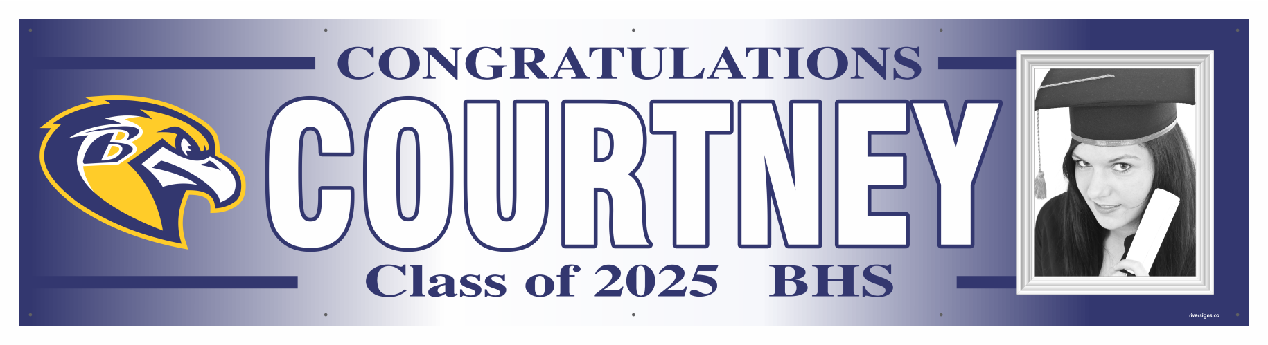 The ’Courtney’ Banner - 2’ x 8’