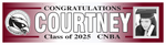 The ’Courtney’ Banner - 2’ x 8’