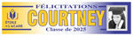 The ’Courtney’ Banner - 2’ x 8’
