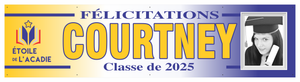 The ’Courtney’ Banner - 2’ x 8’