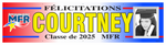 The ’Courtney’ Banner - 2’ x 8’