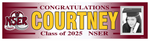 The ’Courtney’ Banner - 2’ x 8’