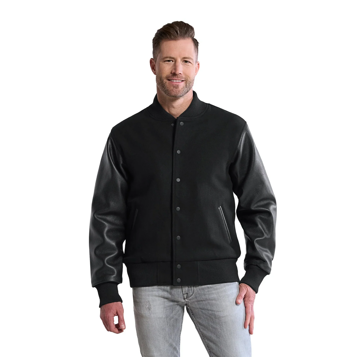 Varsity - Melton and Leather Varsity Jacket - Cx2 - L06085