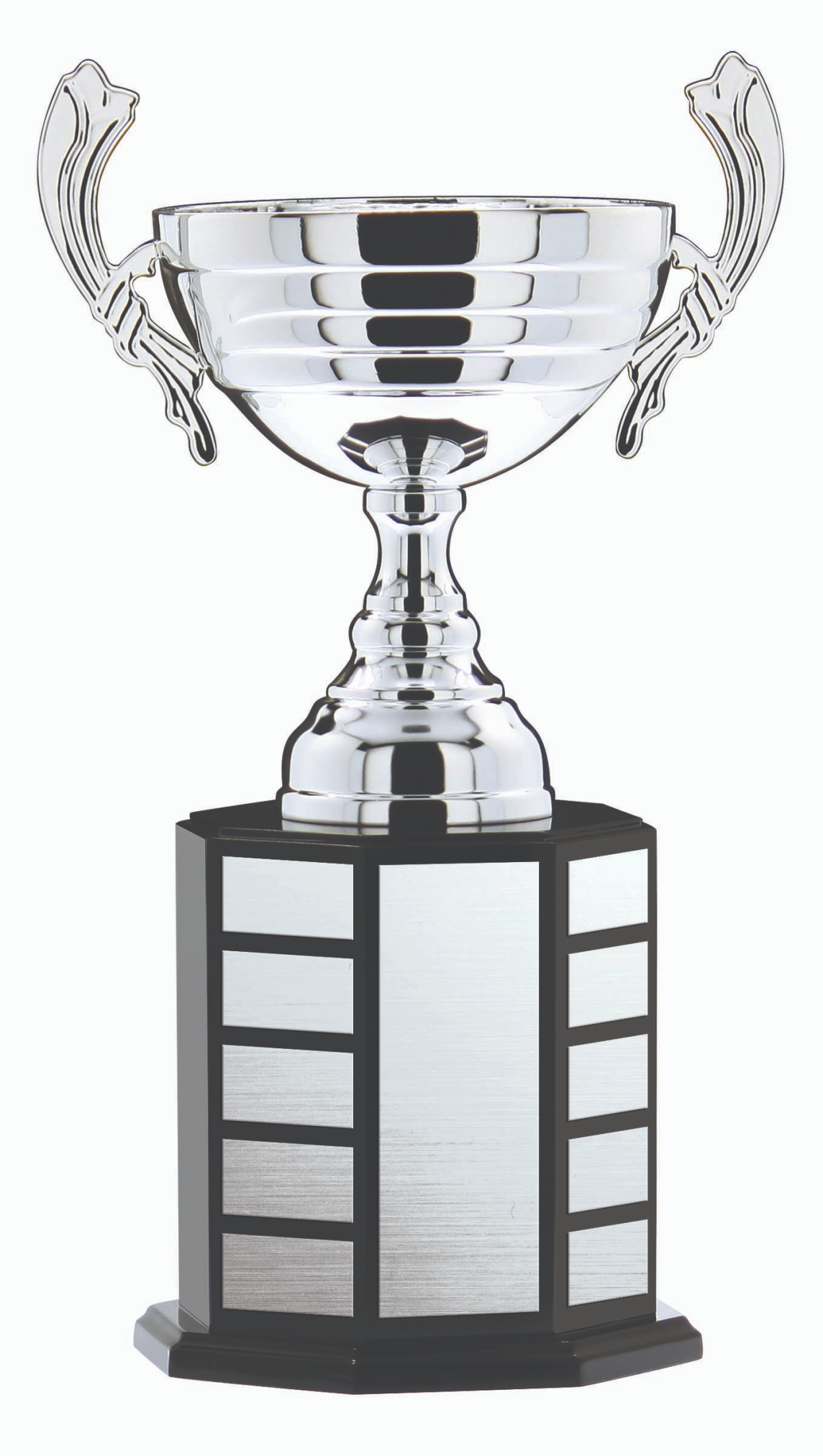 Silver Cup on Black Hex Base 18’’ - Annual Cup DACB5688