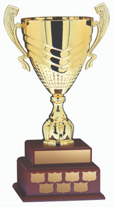 Gold on 2 Tier Wood Base 21’’ - Annual Cup DACB5925