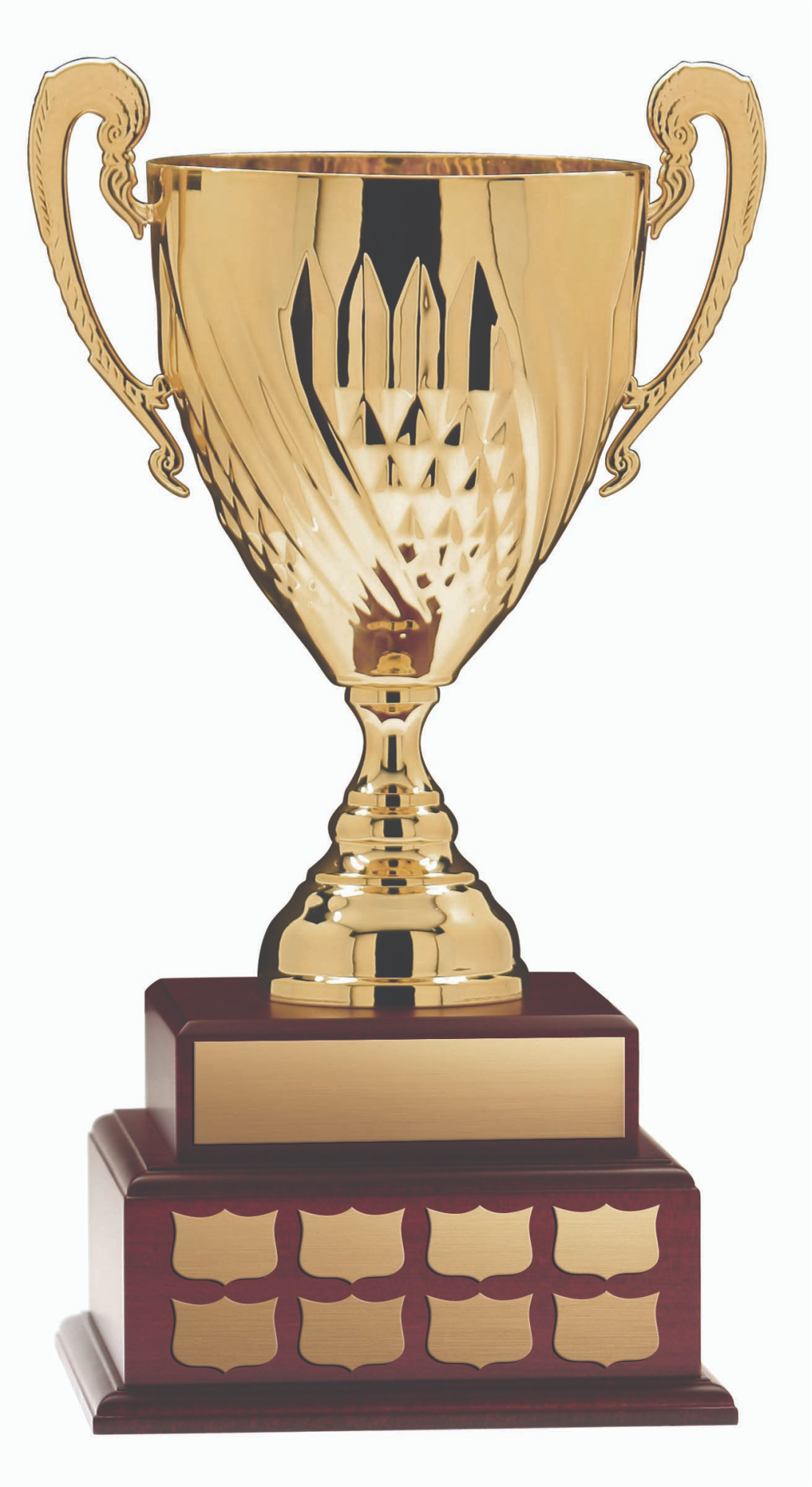 Gold on 2 Tier Wood Base 20’’ - Annual Cup DACB6351