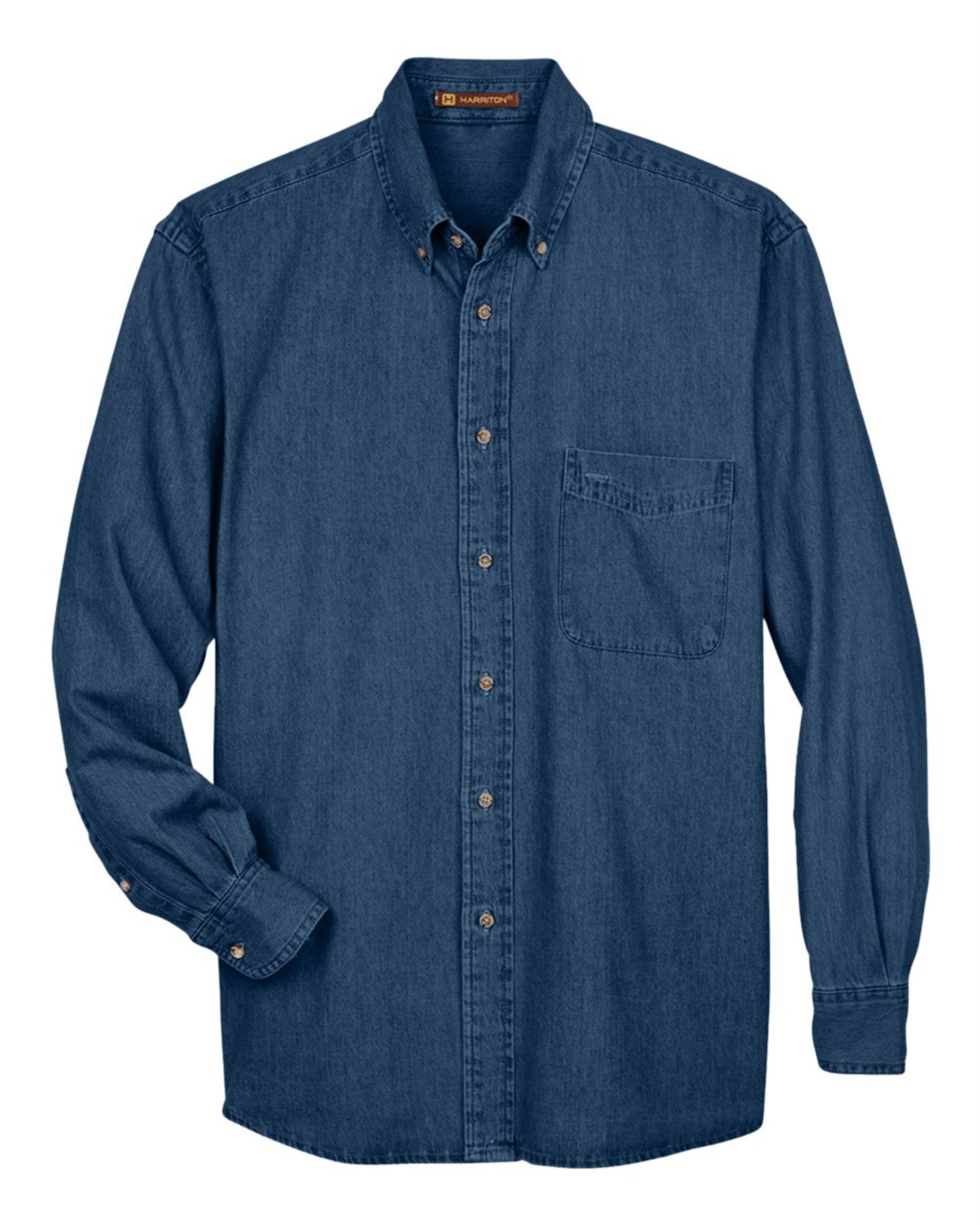Men's Denim Shirt -Harriton M550