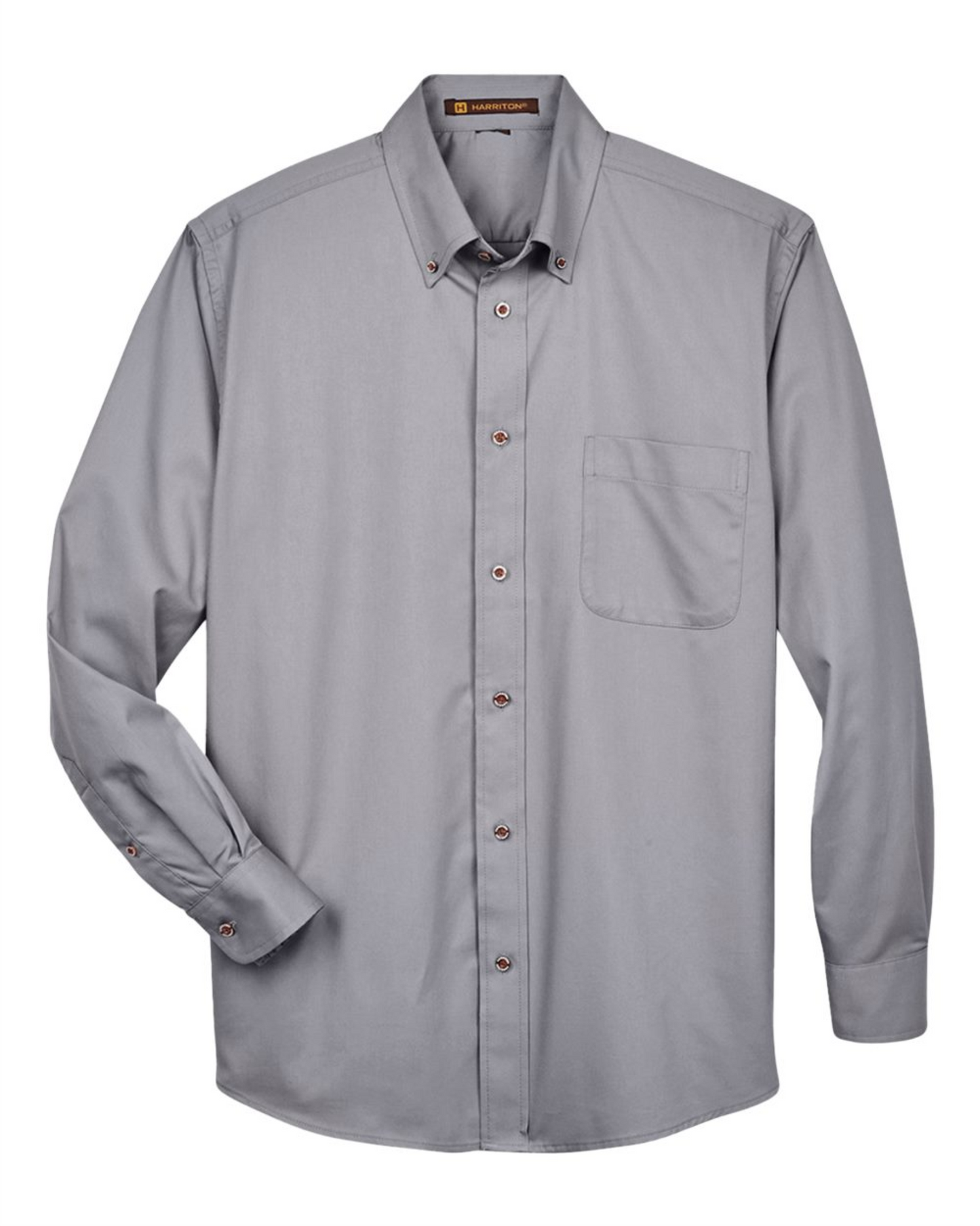 Men's Tall Easy Blend Twill Dress Shirt - Harriton M500T