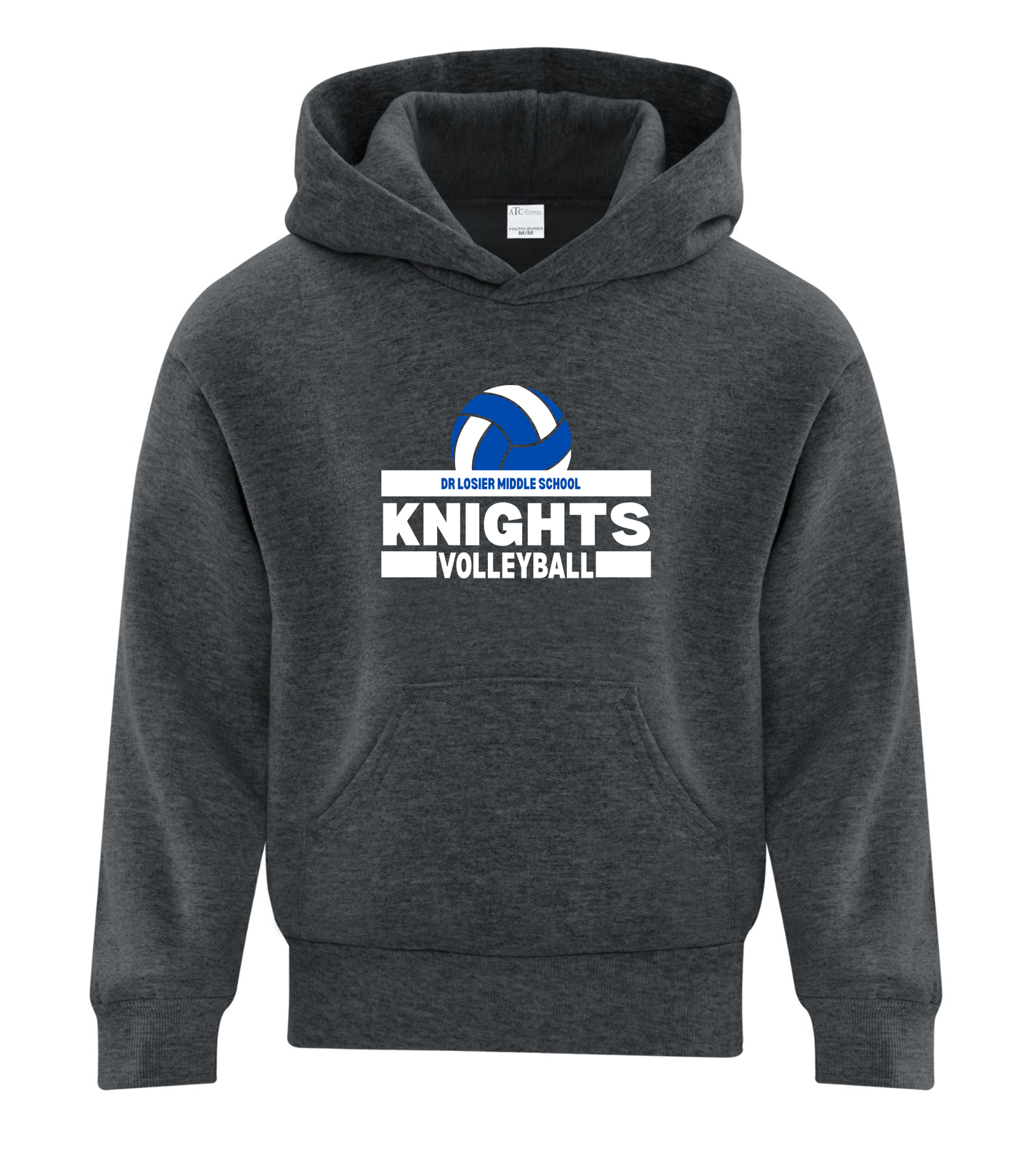 Dr. Losier School - ATC EVERYDAY Volleyball Fleece Hoodie