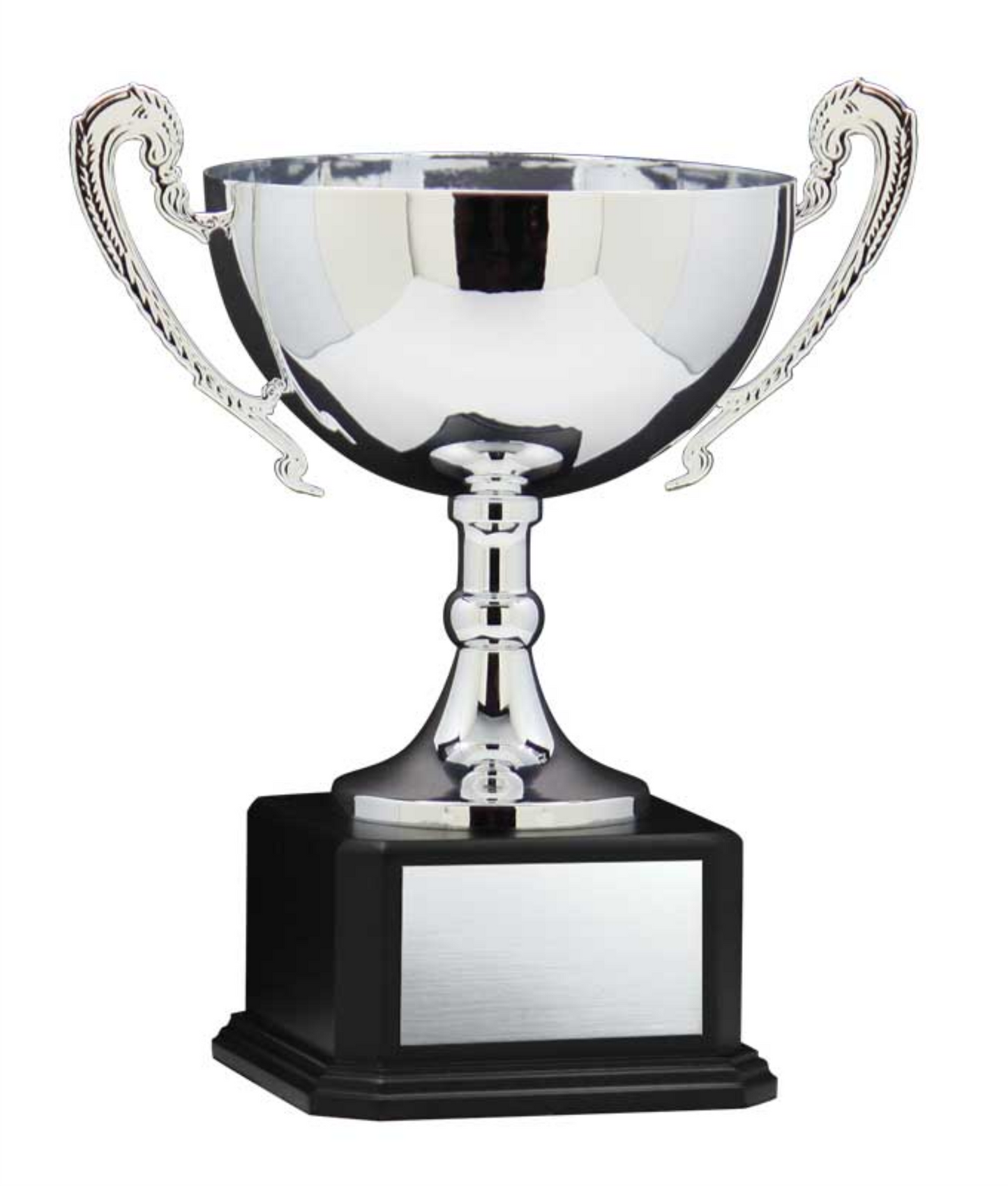 Wide Silver Cup With Handles