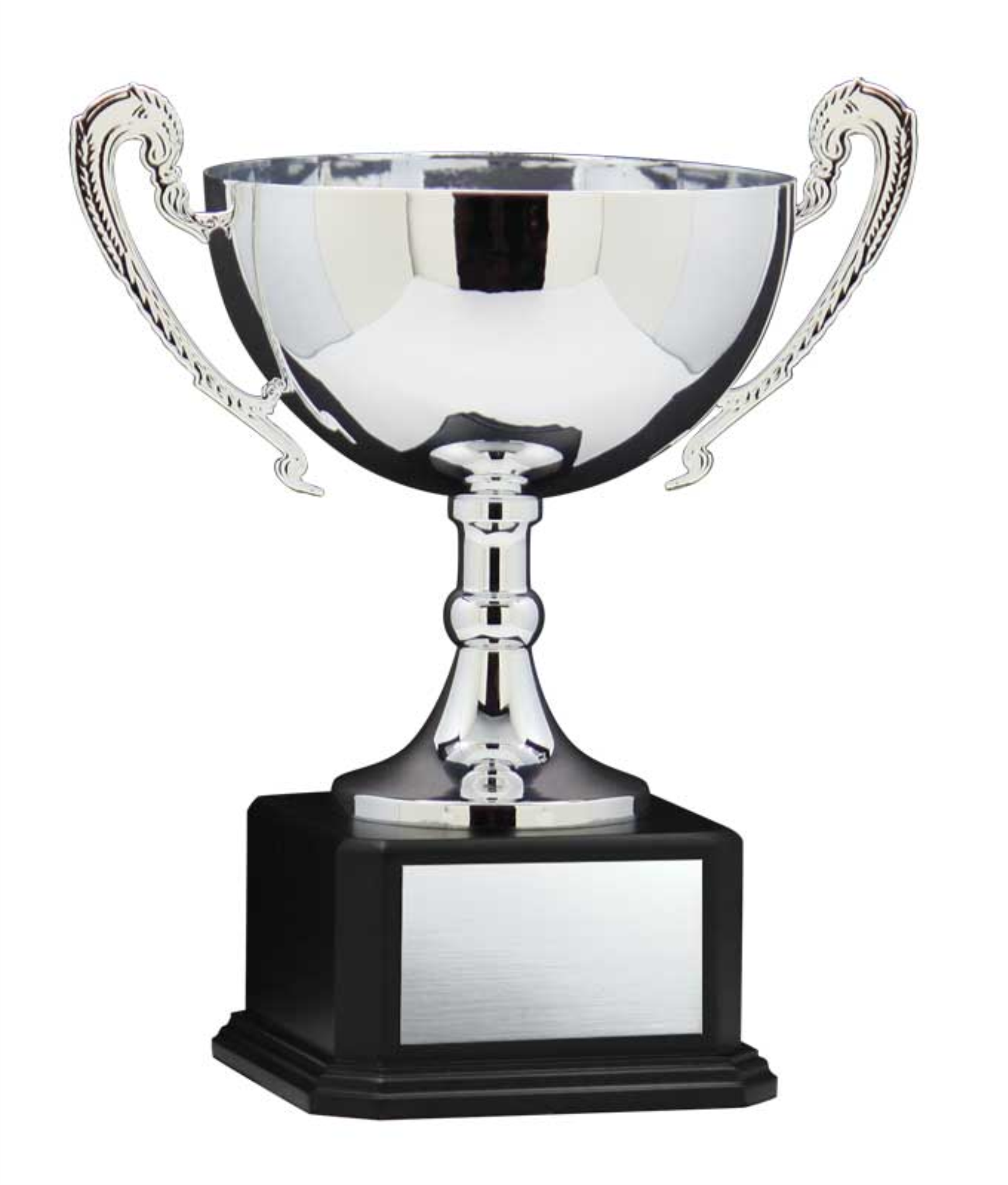 Wide Silver Cup With Handles