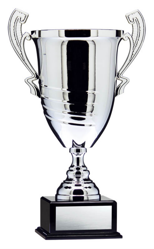 Silver Cup on Black Piano Finish Base - Prestige Series EC755