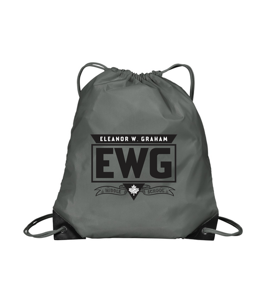 ATC Everyday Reusable Cinch Pack - Charcoal - Eleanor W Graham School 2026-27
