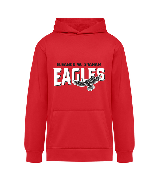 ATC Essential Performance Hoodie - True Red Colour - Eleanor W Graham School 2026-27