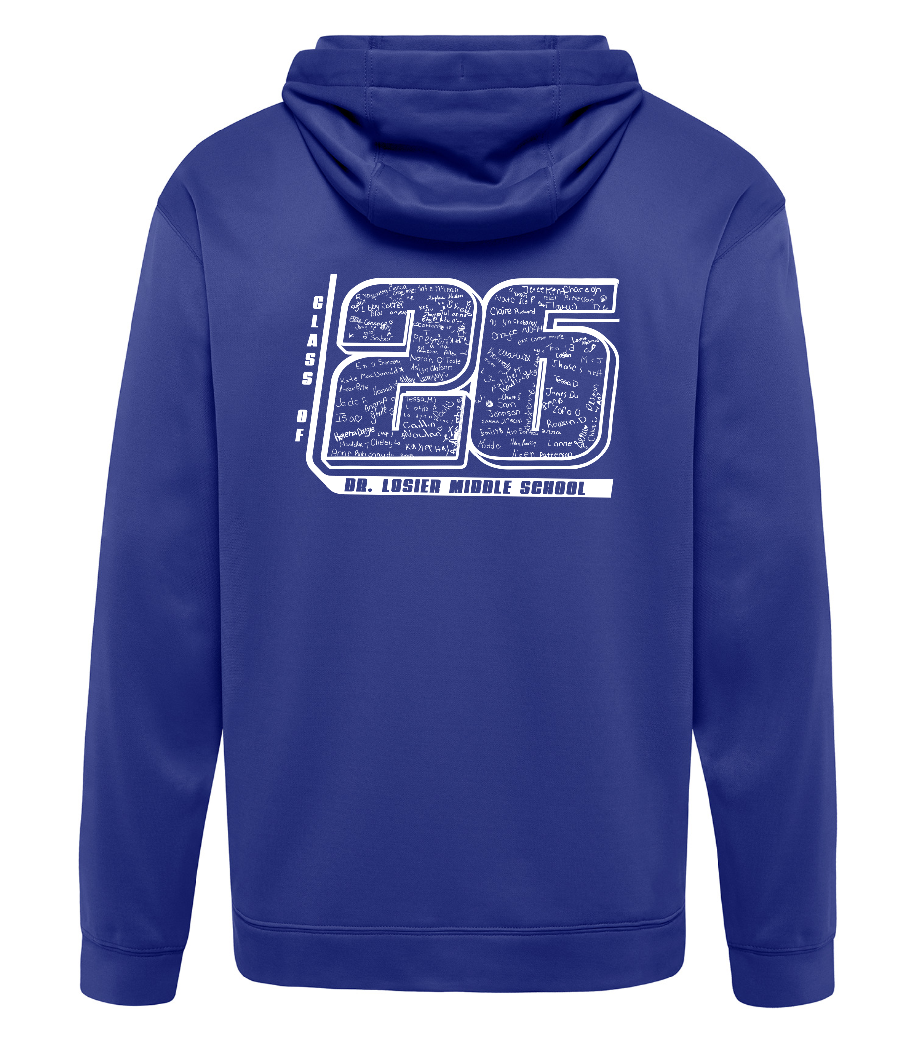 Dr. Losier School - Grad Hoodie Class of 2026 - True Royal
