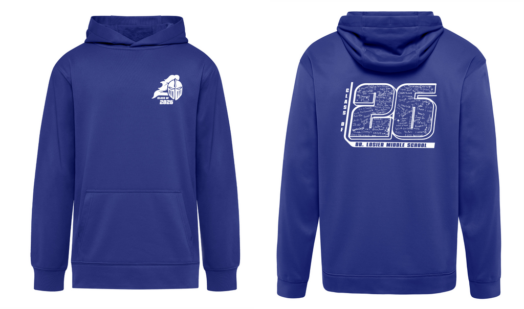 Grad Hoodie - True Royal - Dr. Losier School Class of 2026 - ATCF2100/Y2100