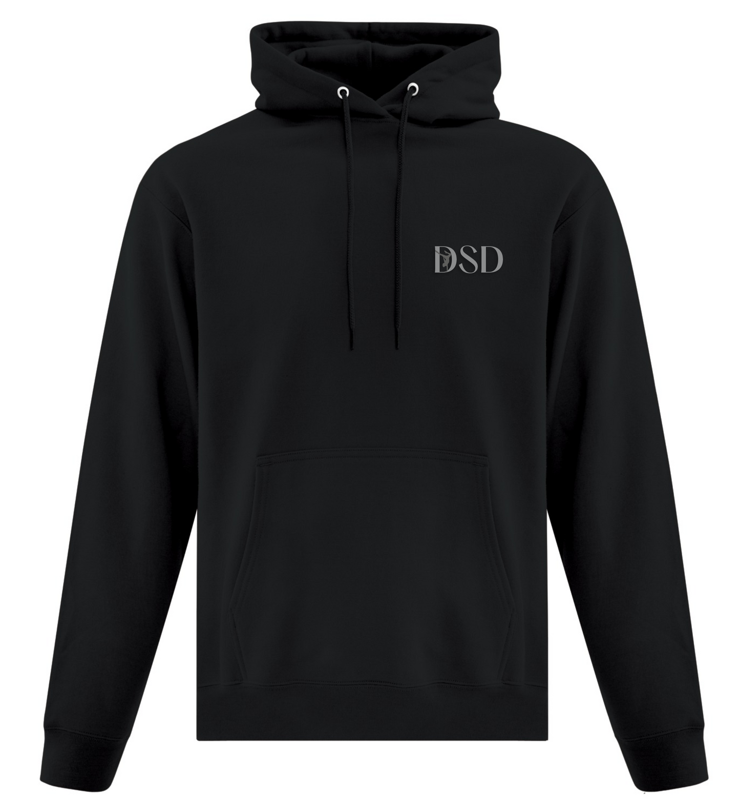 DSD - Everyday Fleece Hoodie - Black/Grey Logo - ATCF2500