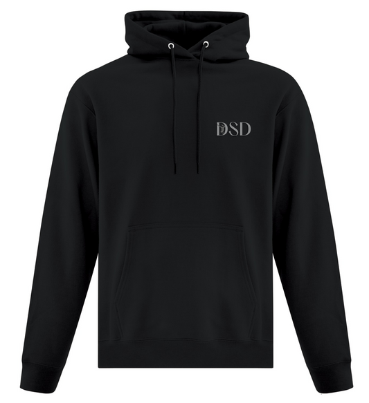 DSD - Everyday Fleece Hoodie - Black/Grey Logo - ATCF2500
