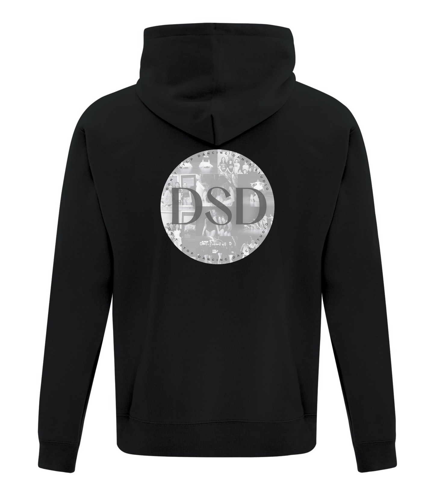 DSD - Everyday Fleece Hoodie - Black/Grey Logo - ATCF2500