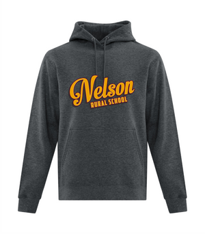 Cotton Hoodie - Dark Heather - Nelson School 2025-26