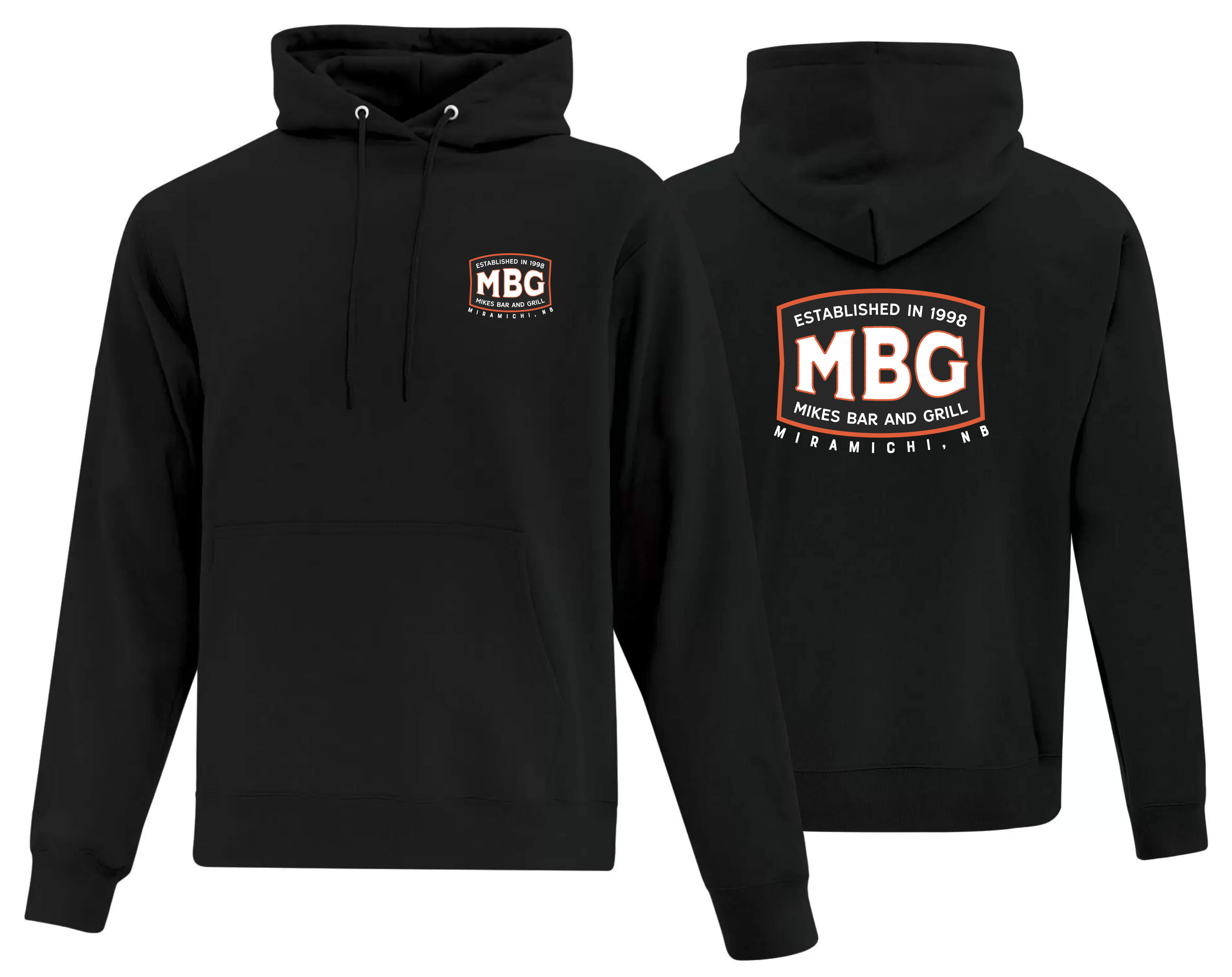 Black Everyday Fleece Hoodie