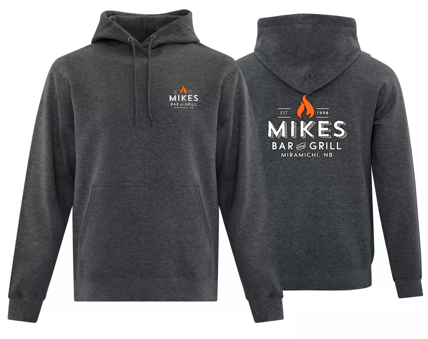 Mike's Bar - Everyday Fleece Hoodie - Dark Heather Grey