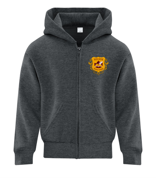 ATC Everyday Fleece Full ZIP Hoodie - Dark Heather - Nelson School 2026-27