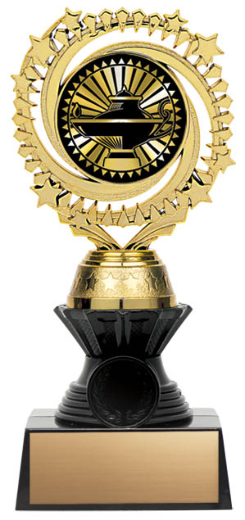 Solar Twister Trophy on Black Base - Academic - Solar Series