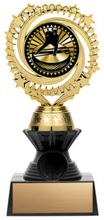 Solar Twister Trophy on Black Base - Hockey - Solar Series