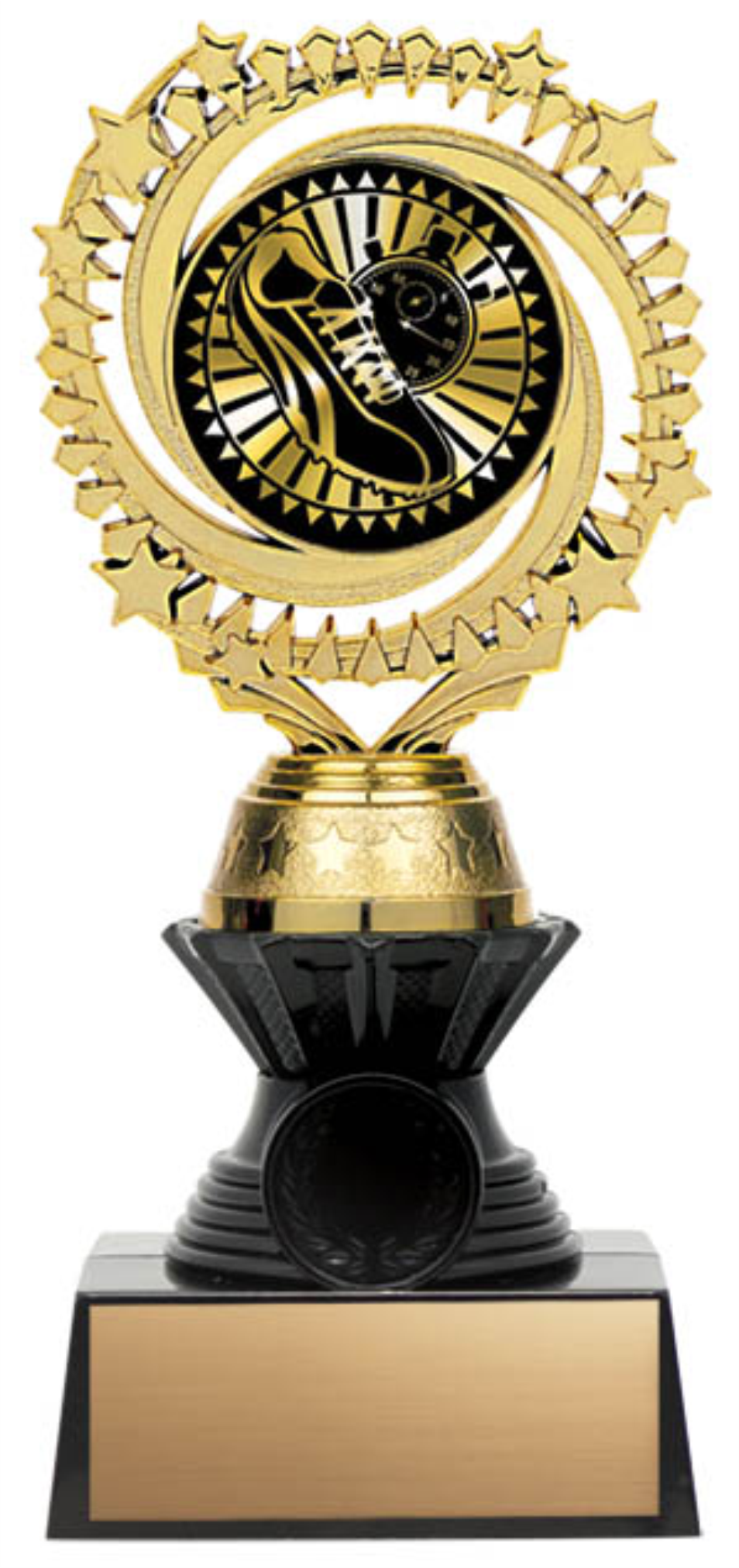 Solar Twister Trophy on Black Base - Track - Solar Series