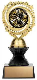 Solar Twister Trophy on Black Base - Track - Solar Series