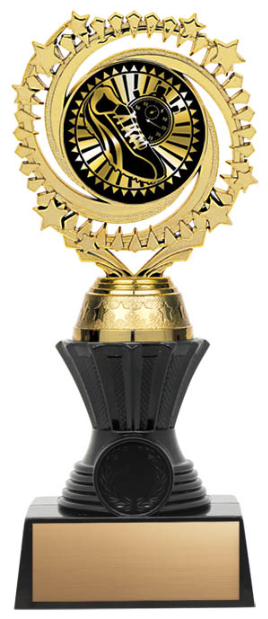 Solar Twister Trophy on Black Base - Track - Solar Series