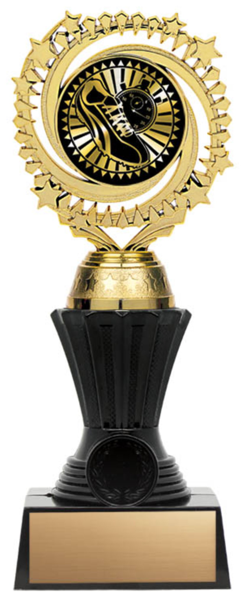 Solar Twister Trophy on Black Base - Track - Solar Series