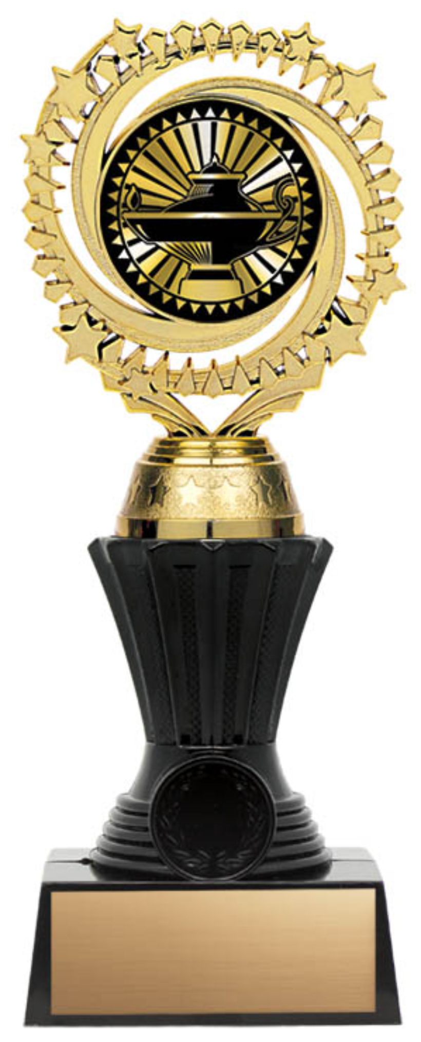 Solar Twister Trophy on Black Base - Academic - Solar Series