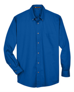 Men's Tall Easy Blend Twill Dress Shirt - Harriton M500T