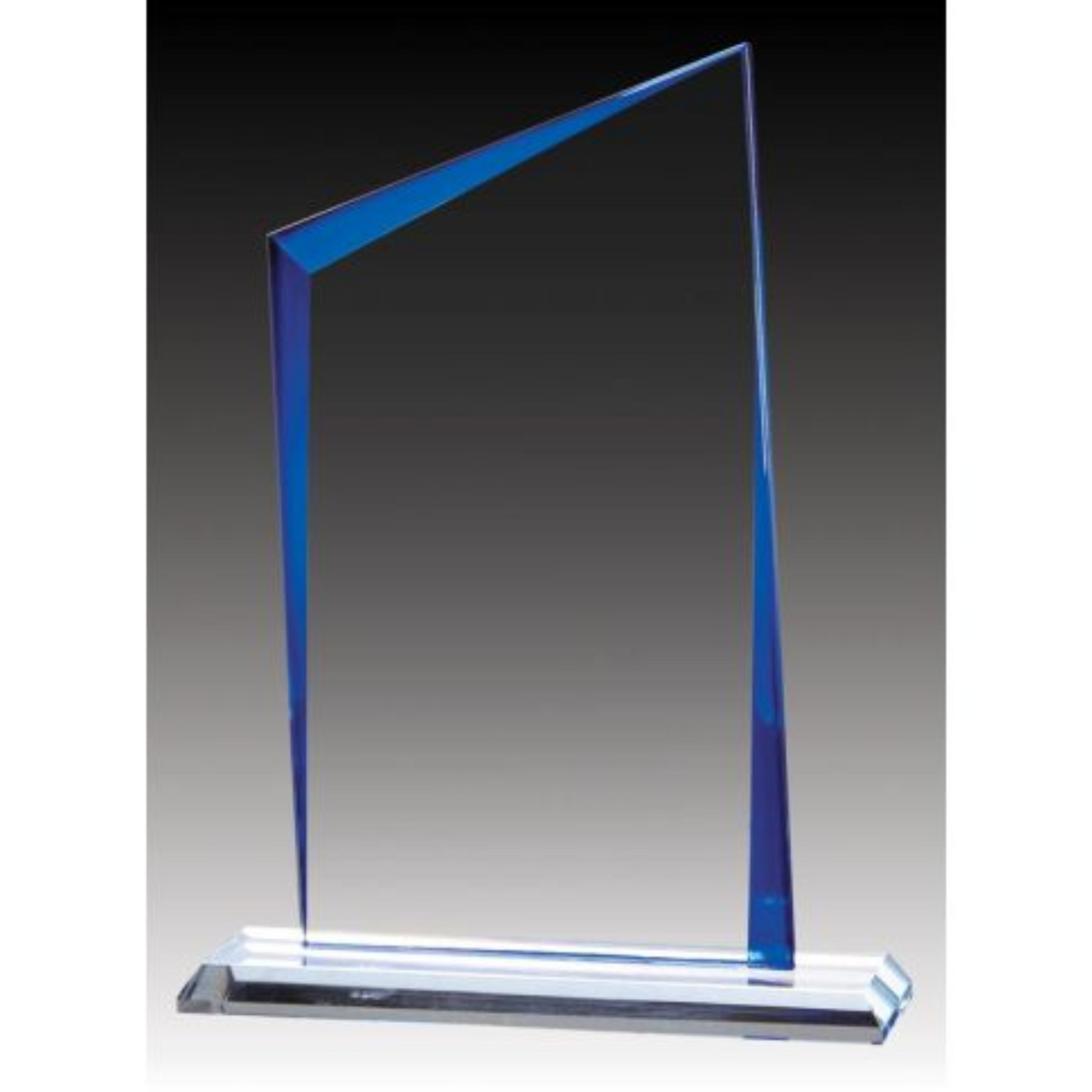 Gemstone Series - Glass Peak Clear with Blue Edge