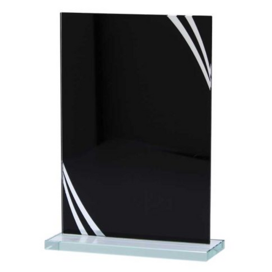 Black Reflection Series - Plaque with Silver Border
