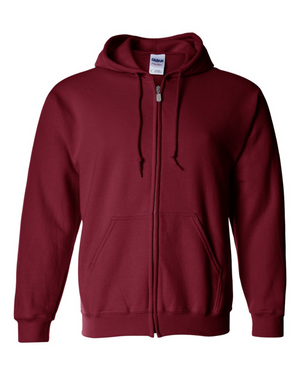 Adult Full-Zip Hoodie - Cotton/Polyester - Gildan 18600