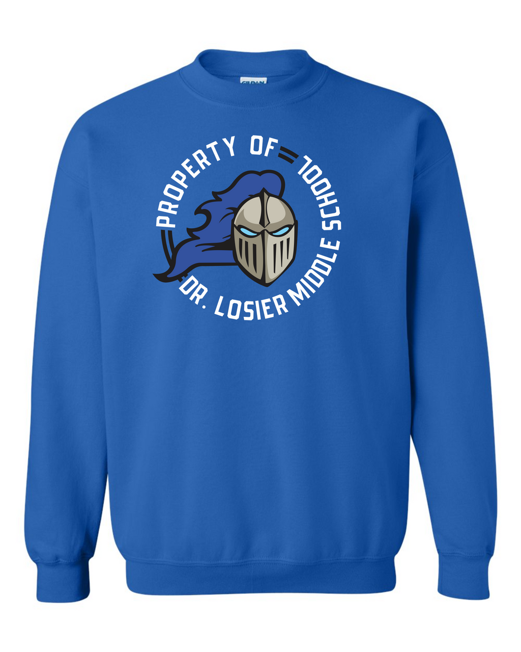 Gildan Heavy Blend Crewneck Sweatshirt - Dr. Losier School 2023-24