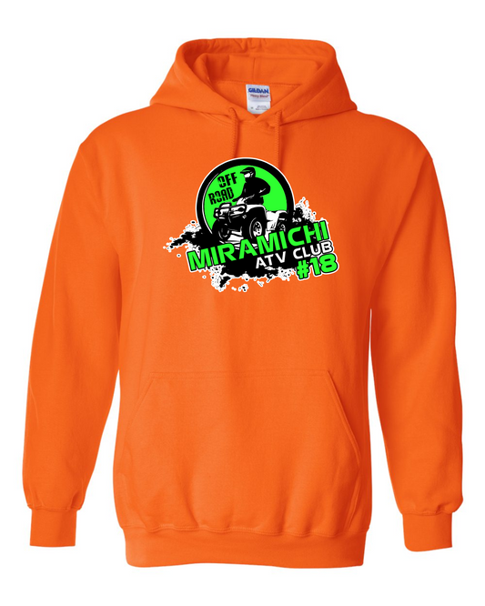 Miramichi ATV Club #18 - Cotton Hoodie - Gildan 18500