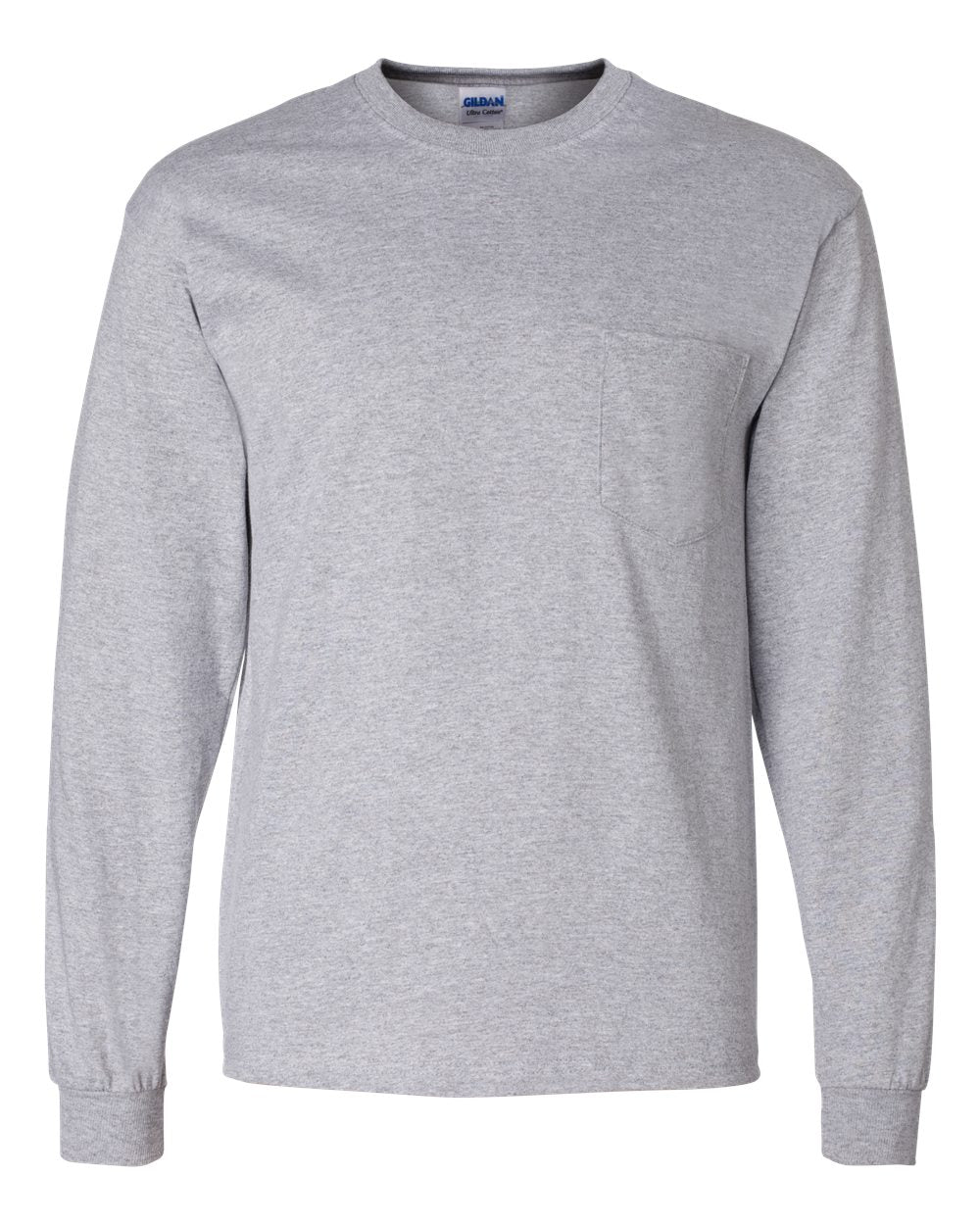 Ultra Cotton® Long Sleeve Pocket T-Shirt - Gildan 2410