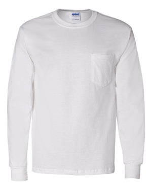 Ultra Cotton® Long Sleeve Pocket T-Shirt - Gildan 2410