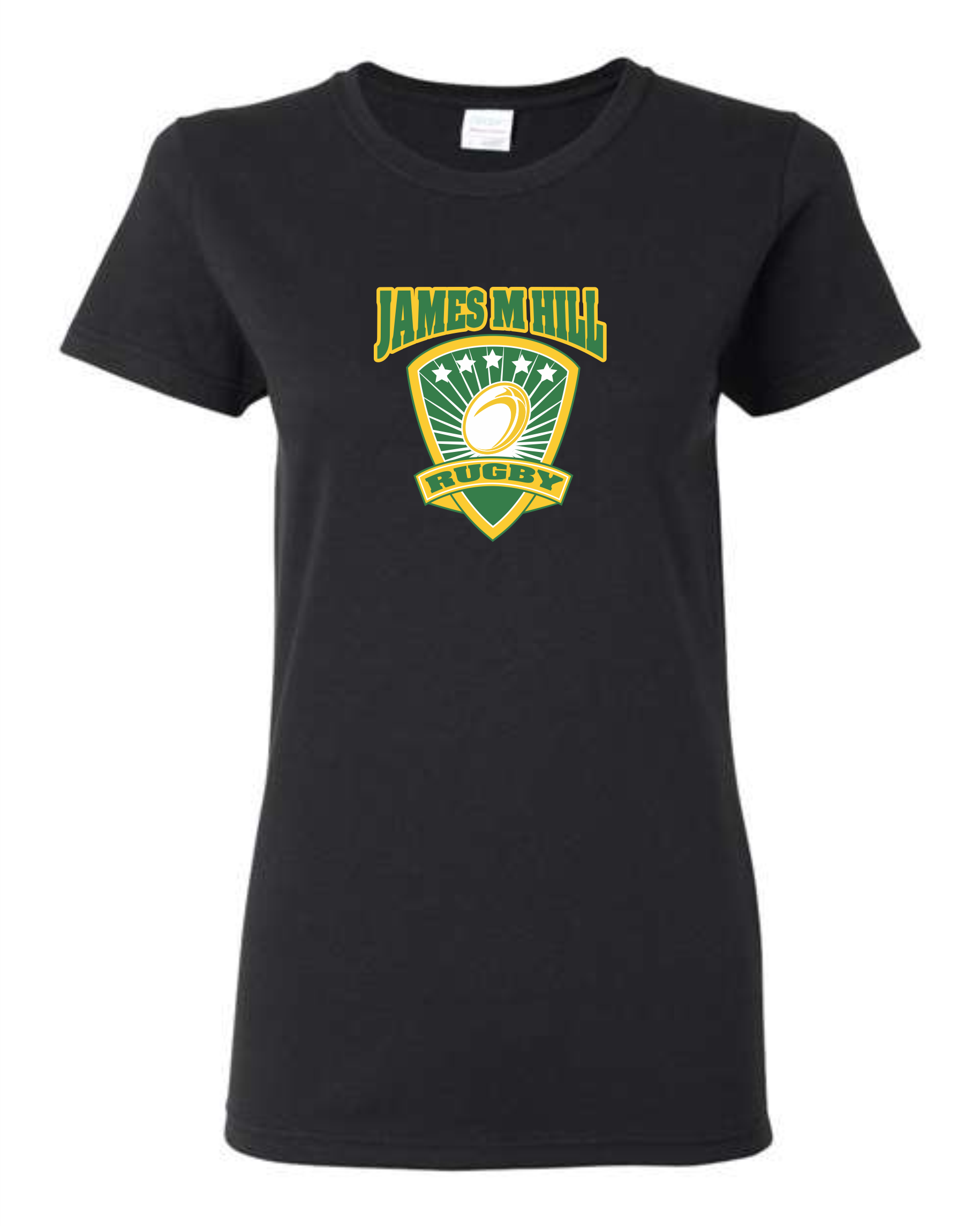 2025 JMH Ladies Rugby - Heavy Cotton Missy Fit Printed T-Shirt - 5000L