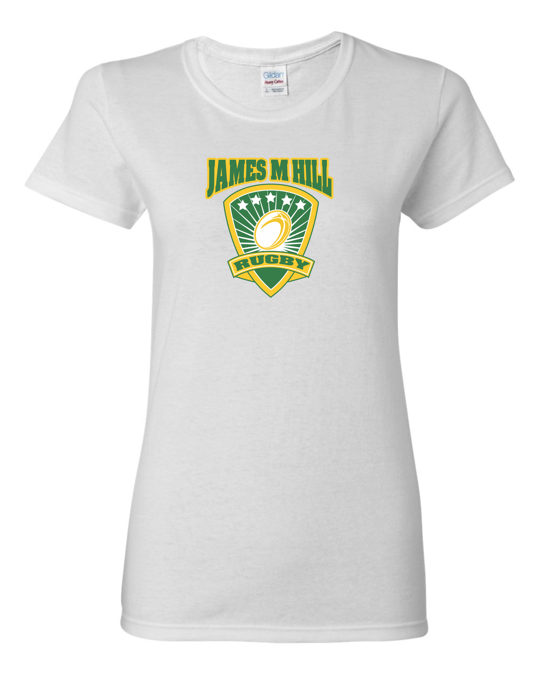 2025 JMH Ladies Rugby - Heavy Cotton Missy Fit Printed T-Shirt - 5000L