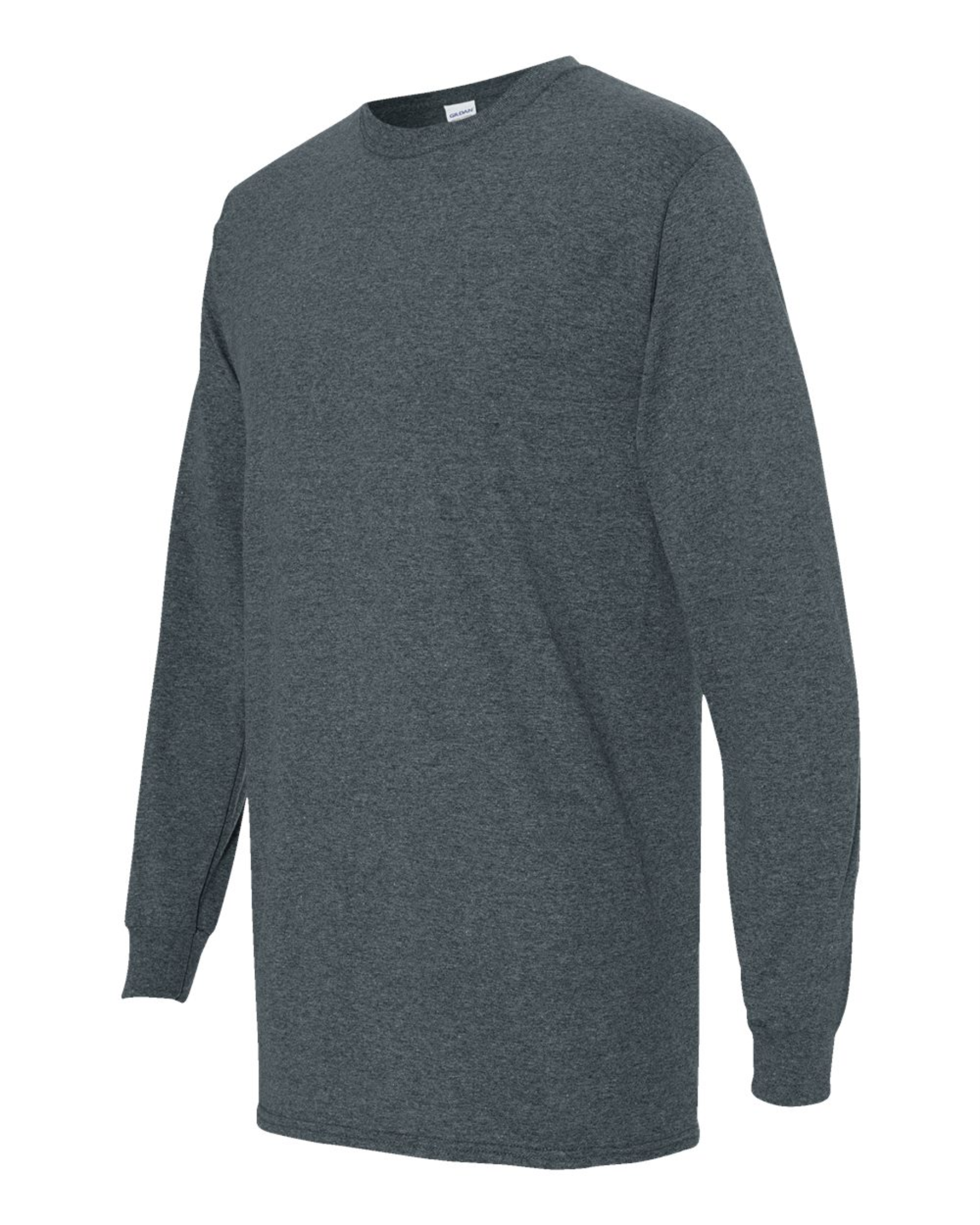 Mens Long Sleeve Shirt - Cotton - Gildan 5400
