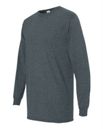 Mens Long Sleeve Shirt - Cotton - Gildan 5400
