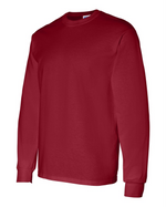 Mens Long Sleeve Shirt - Cotton - Gildan 5400