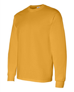 Mens Long Sleeve Shirt - Cotton - Gildan 5400