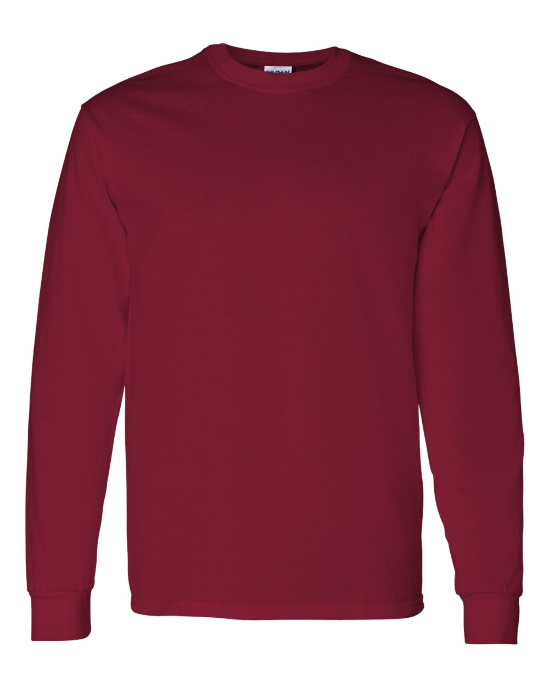 Mens Long Sleeve Shirt - Cotton - Gildan 5400